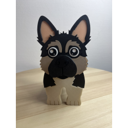 repose lunette chien berger allemand