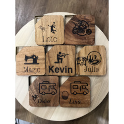 Dessous de Verre - Bois Rustique