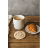 Dessous de verre bois rond