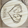 Dessous de verre bois rond