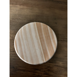Dessous de verre bois rond