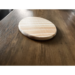 Dessous de verre bois rond